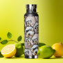 4 Photo Collage Honeycomb All Over Pattern Photos Water Bottle