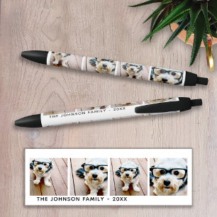 4 Photo Collage Minimalist - Add Your Name Pen