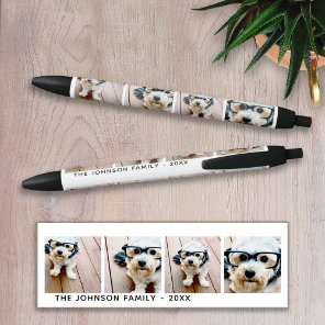 4 Photo Collage Minimalist - Add Your Name Pen
