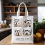 4 Photo Collage Minimalist - Best Year Ever Grocery Bag