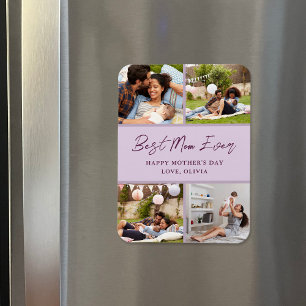 4 Photo Collage Mother's Day Gift Magnet