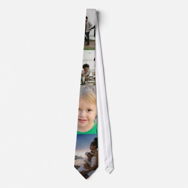4 Photo Collage Neck Tie (Front)
