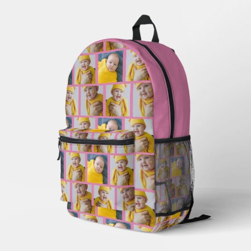 4 Photo Collage Template Make Your Own Fun Printed Backpack