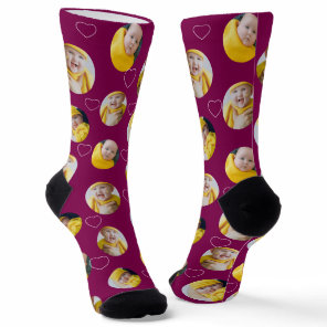 4 Photo Collage Template Make Your Own Fun Socks