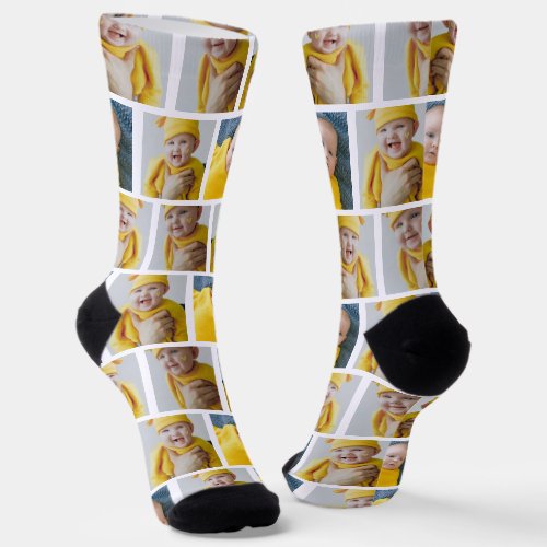 4 Photo Collage Template Make Your Own Fun Socks
