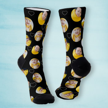 4 Photo Collage Template Make Your Own Fun Socks by Ricaso at Zazzle