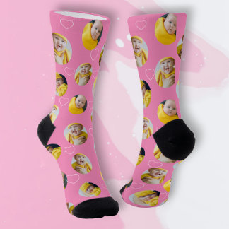 4 Photo Collage Template Make Your Own Fun Socks