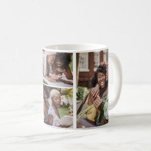 4 Photo collage template personalized Coffee Mug