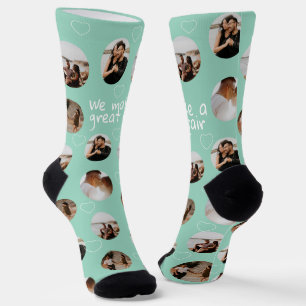 4 Photo Collage We Make A Great Pair Socks