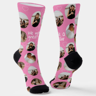 4 Photo Collage We Make A Great Pair Socks