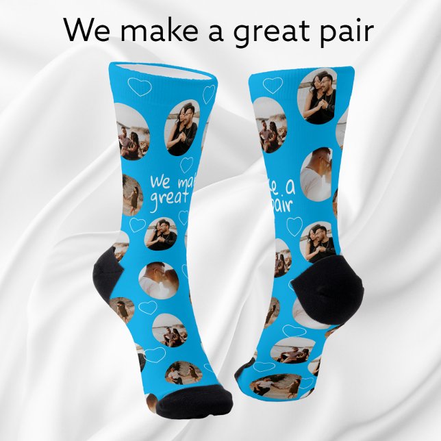 4 Photo Collage We Make A Great Pair Socks (Creator Uploaded)