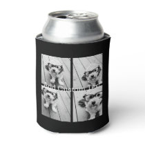 4 Photo Collage - you can change background color Can Cooler 4 Photo Collage - you can change background color Can Cooler