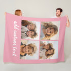 4 Photo Collage - you can change pink color