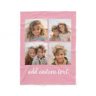 4 Photo Collage - you can change pink color