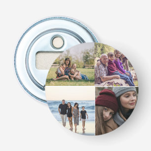  4 Photo Create Your Own Family Photo Bottle Opener