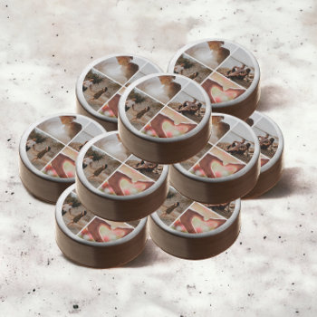 4 Photo Custom Collage Personalized Chocolate Covered Oreo by Ricaso at Zazzle