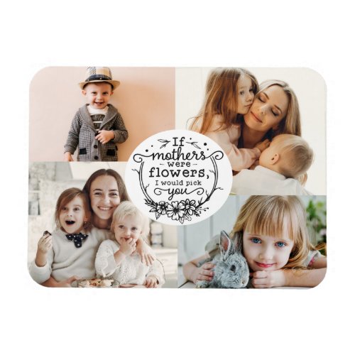 4 photo family collage mom keepsake mothers day magnet