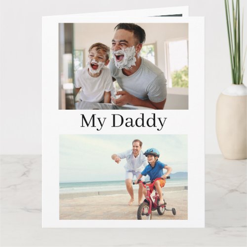 4 Photo Fathers Day Card From Admiring Son
