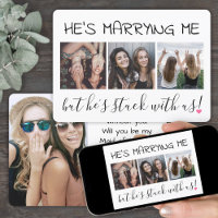 4 Photo Funny Bridesmaid / Maid of Honor Proposal