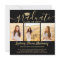 4 Photo Graduation Collage Modern Black and Gold