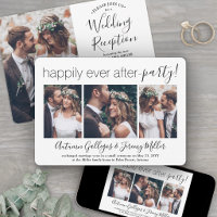 4 Photo Happily Ever After Party Wedding Reception