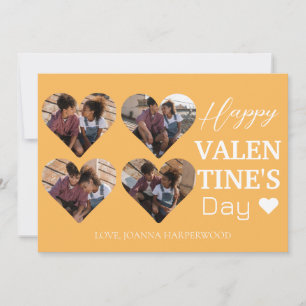 4 photo Heart collage valentines day couple Holiday Card