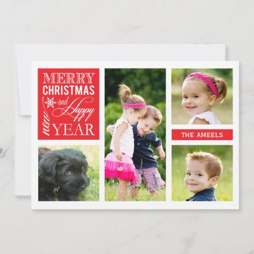 4 Photo  |  Holiday Photo Card