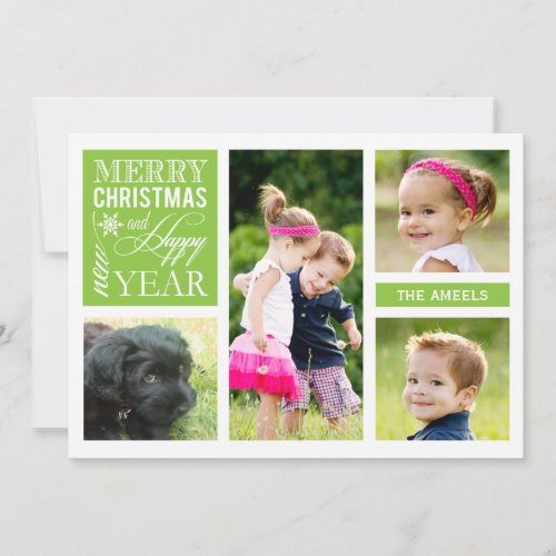 4 Photo  |  Holiday Photo Card