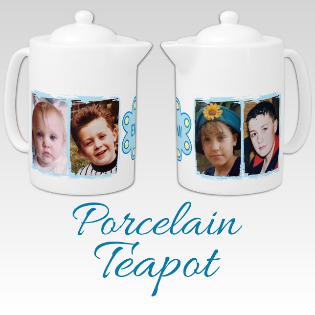 4 photo initials blue yellow teapot (Creator Uploaded)