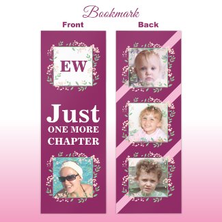 4 photo initials flowers plum