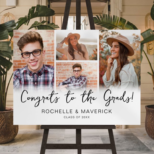 4 Photo Joint Graduation Party Foam Board (Creator Uploaded)