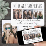 4 Photo Maid of Honor or Bridesmaid Proposal Funny Invitation<br><div class="desc">A thoughtful way to ask your friend to share your special day is to give her a stylish customized photo collage gift she can save as a keepsake. This chic modern proposal invitation card is an elegant way to say "will you be my maid of honor / bridesmaid?" All pictures...</div>