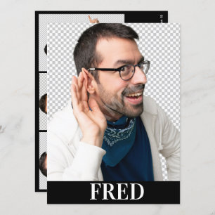 4 Photo Male Actor Headshot Comp Card Template