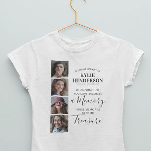 4 Photo Memorial T-Shirt – In Loving Memory