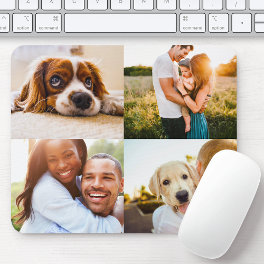 4 Photo Mouse Pad Template Collage Edge Print