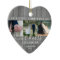 4 Photo Mr & Mrs 1st Christmas Faux Wood Heart