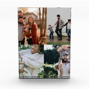 4 Photo Personalized Custom Collage Block