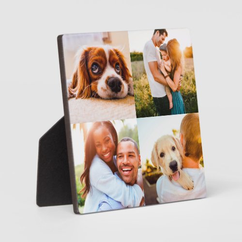4 Photo Plaque With Stand Template Edge Print