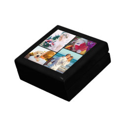 4 Photo Round Corners Black Gift Box