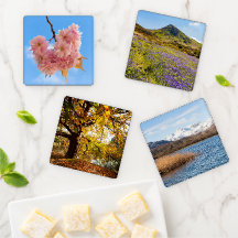 4 Photo Template Create Your Own Coaster Set