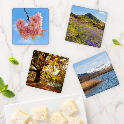 4 Photo Template Create Your Own Coaster Set