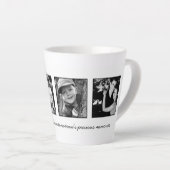 4-Photo Template Personalized Latte Mug (Right Angle)