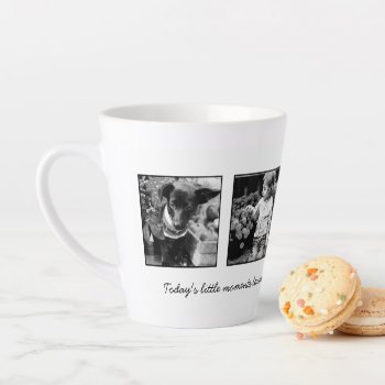 4-photo Template Personalized Latte Mug by heartlocked at Zazzle