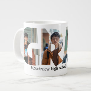 4 photos collage GRAD custom Photos Giant Coffee Mug