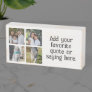 4 Photos Collage Print Vintage Country Memory Wooden Box Sign