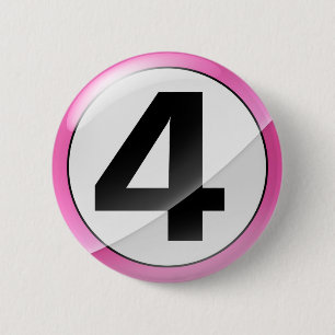 4 pink pinback button