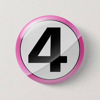 4 pink pinback button
