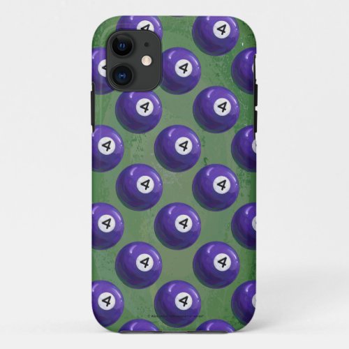 4 Pool Ball Pattern iPhone 11 Case