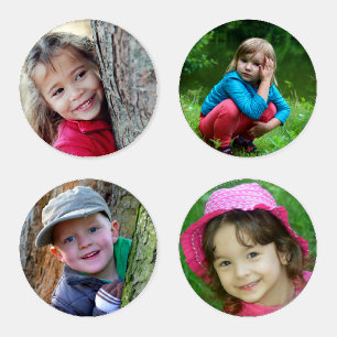 4 Precious Photo Memories Mother's Day Gift Coaster Set