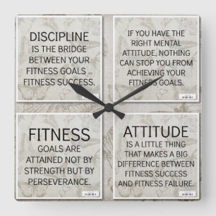 4 Quotes for Fitness Motivation: Wall Clock